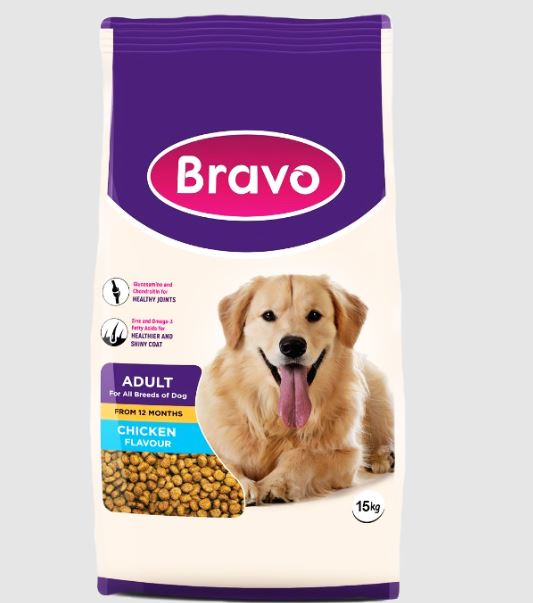 Bravo Adult Dog Food – Chicken 15kg