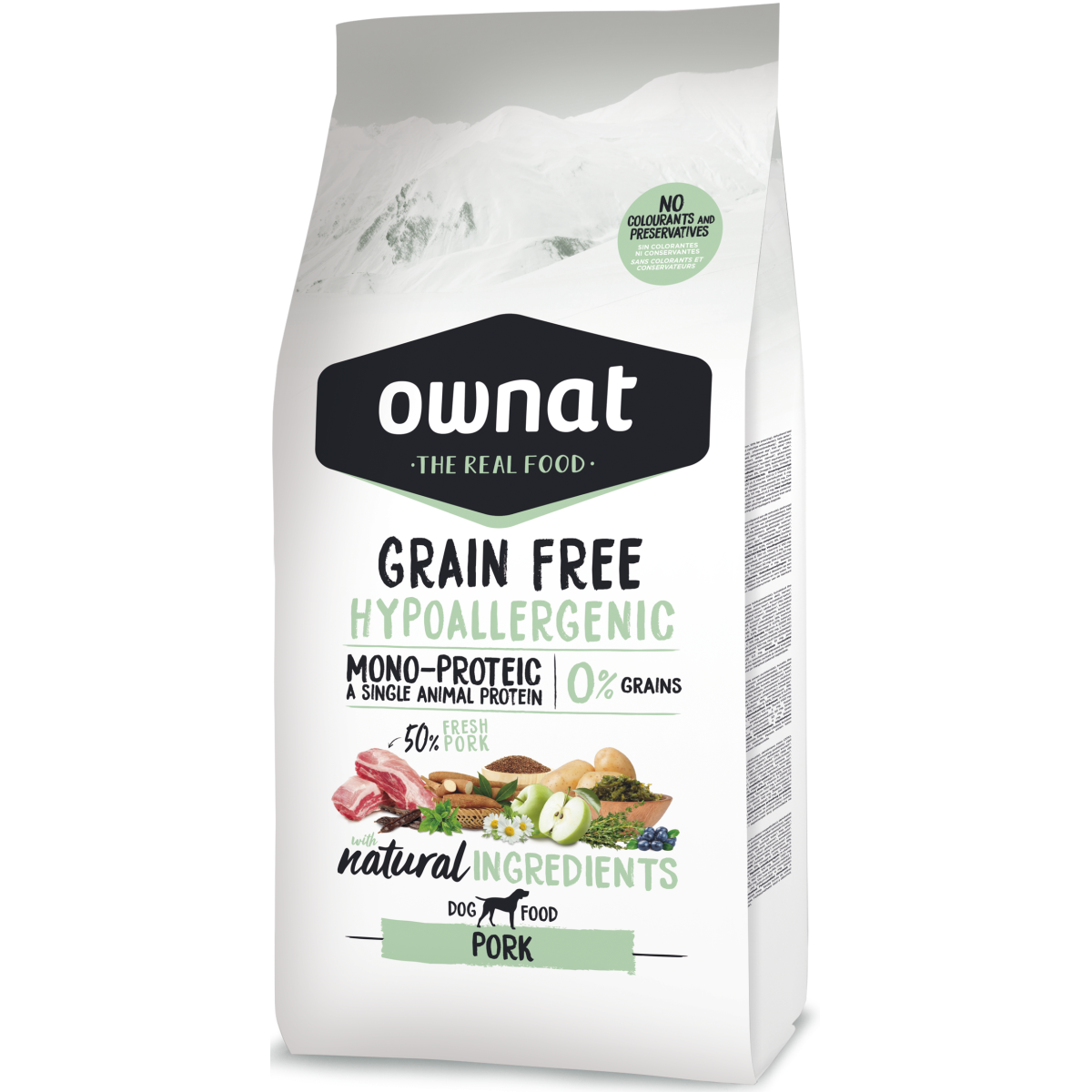Ownat GF Hypo Pork Dog Food 14kg