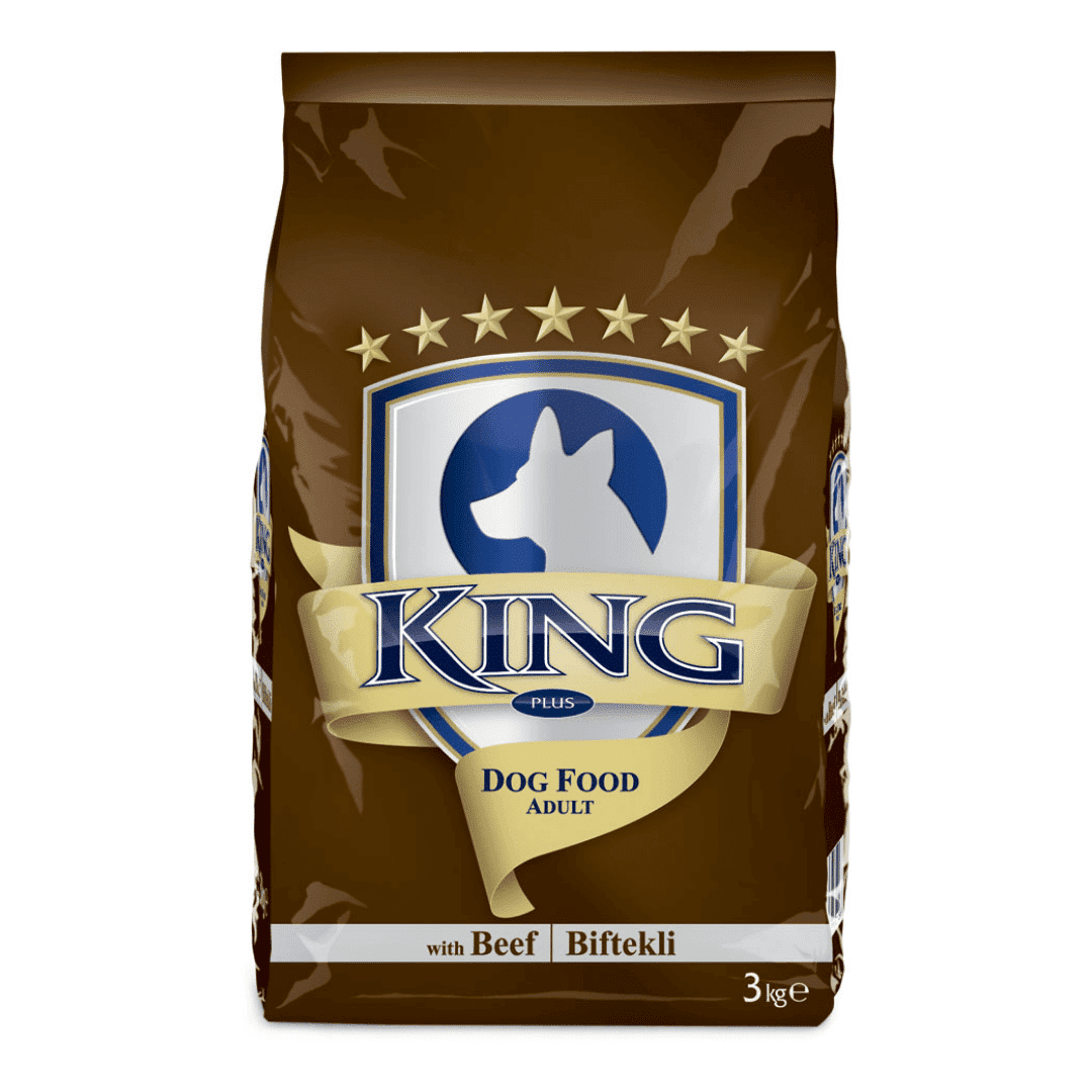 King Plus Adult Dog Food – Beef 3kg