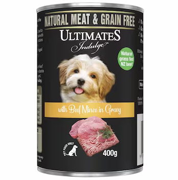 Ultimates Canned Dog Food with Beef Mince in Gravy 400g