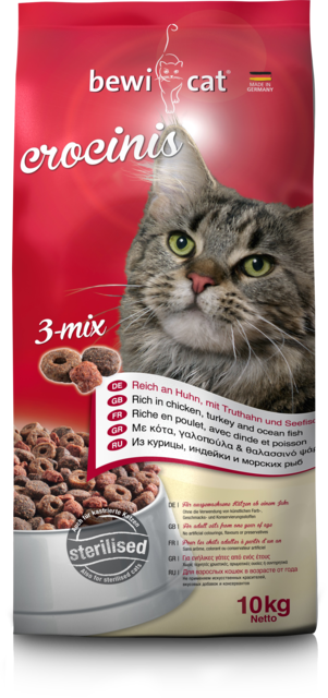 Bewi Cat Crocinis 3 Mix 10Kg