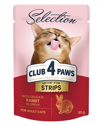 Club 4 Paws Cat Strips Rabbit In Gravy 85g