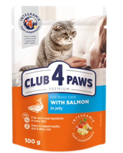 Club 4 Paws Cat Salmon in Jelly 100g