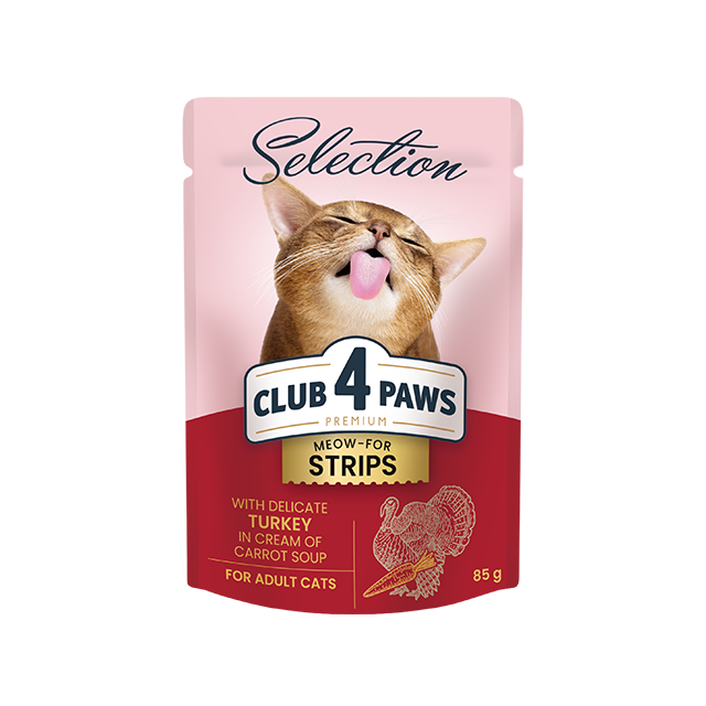 Club 4 Paws Cat Strips Turkey In Gravy 85g