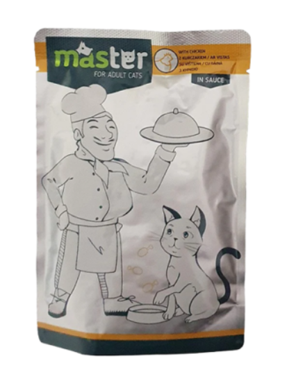 Club 4 Paws Master Cat Chicken in Sauce 80g