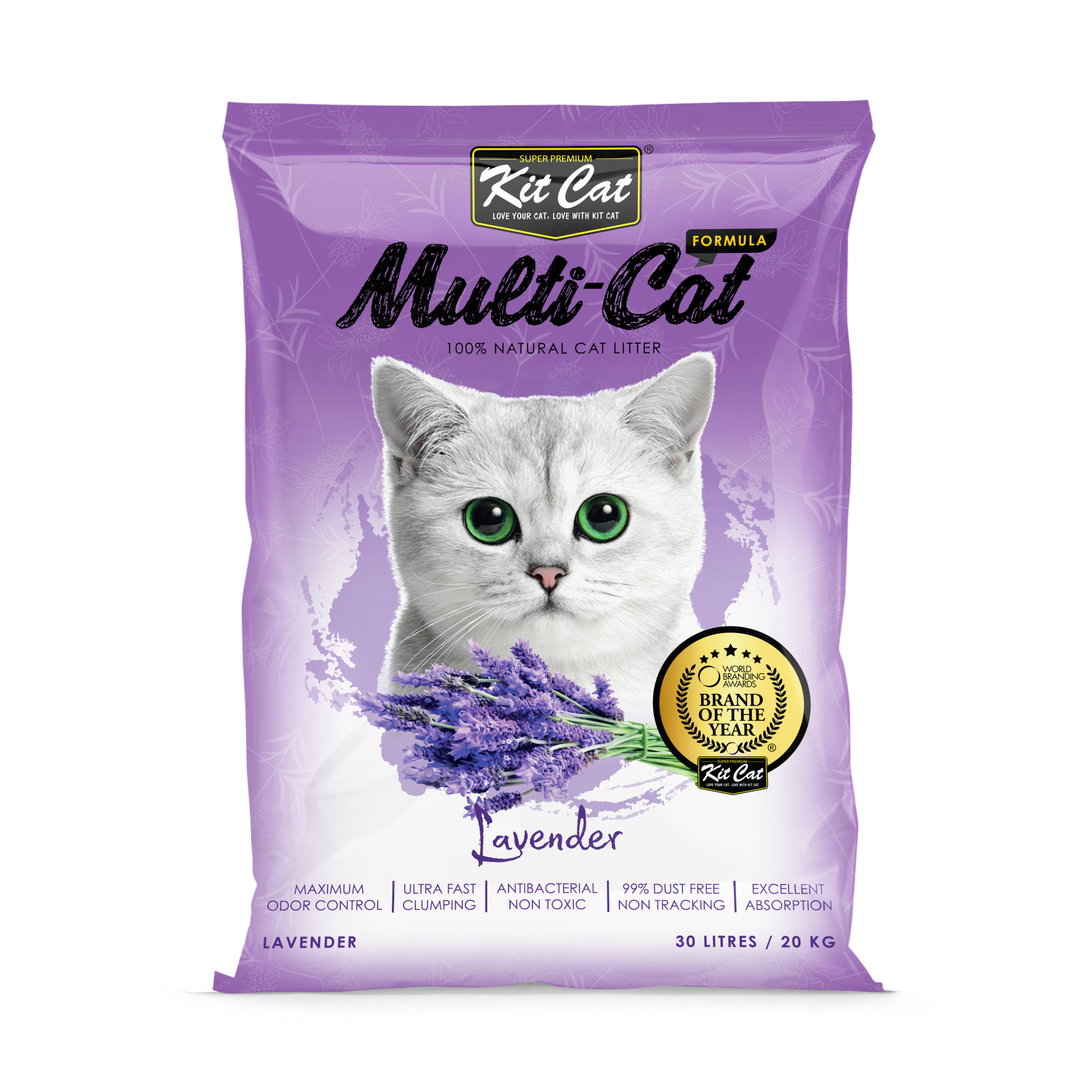 Kit Cat MultiCat Lavender 20Kg