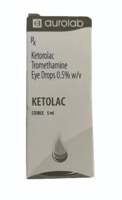 Aurolab Ketorolac Tromethamine Eye Drops, 5ml