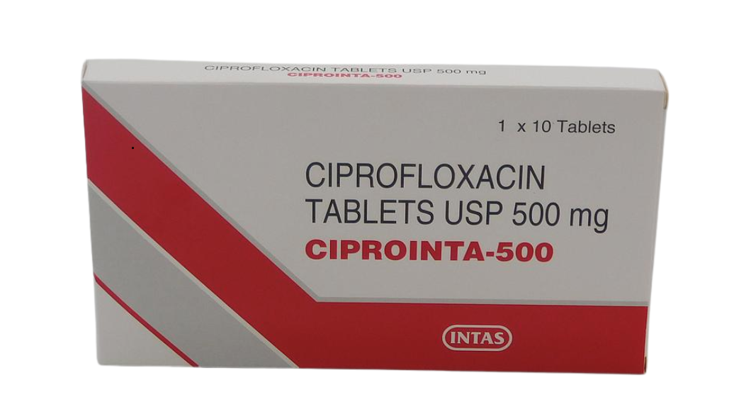Ciprointa 500mg (Ciprofloxacin)10S