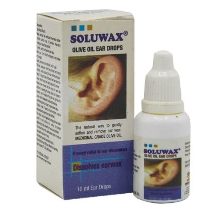 Soluwax Olive Oil Ear Drops 10ml