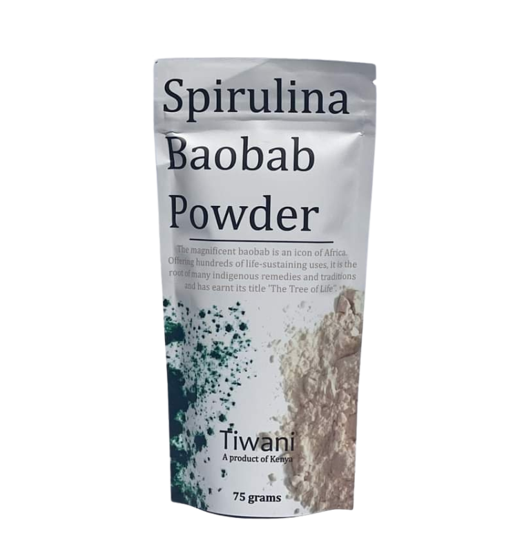 Tiwani Spirulina Baobab Powder 75g