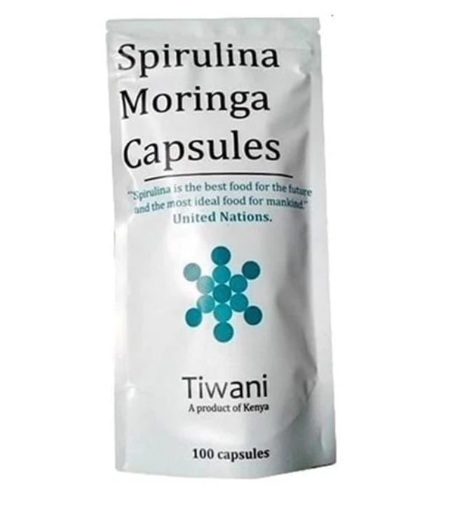 Tiwani Spirulina Moringa Capsules 100's