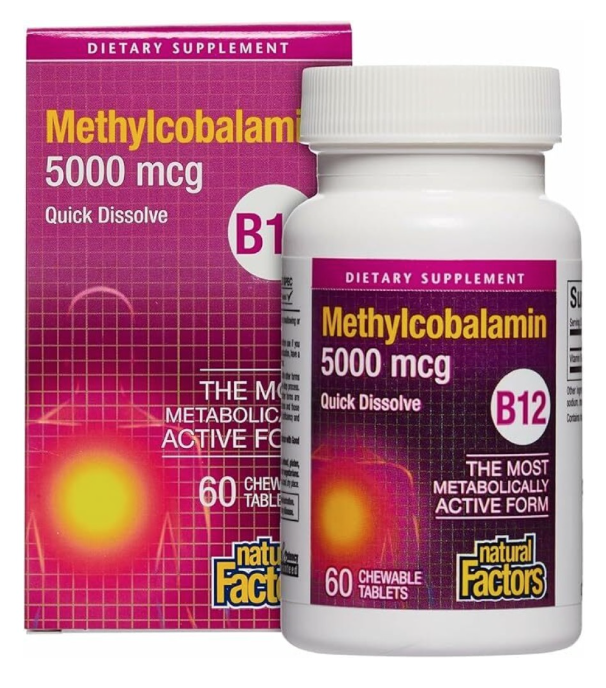 Natural Factors Methyl B12 5000mcg 60s