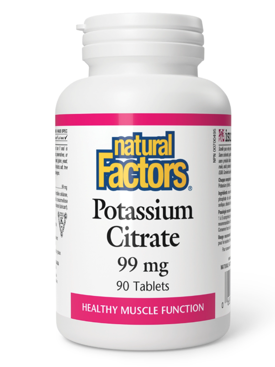 Natural Factors Potassium Citrate 99mg