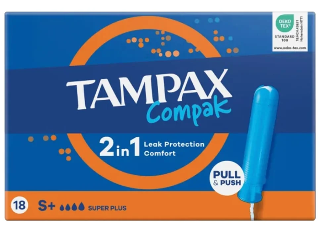 Tampax Compak Super Plus 18s