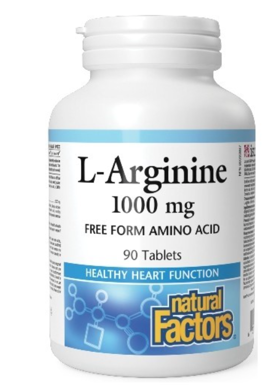 Natural Factors L-Arginine 1000mg Tablets 90's