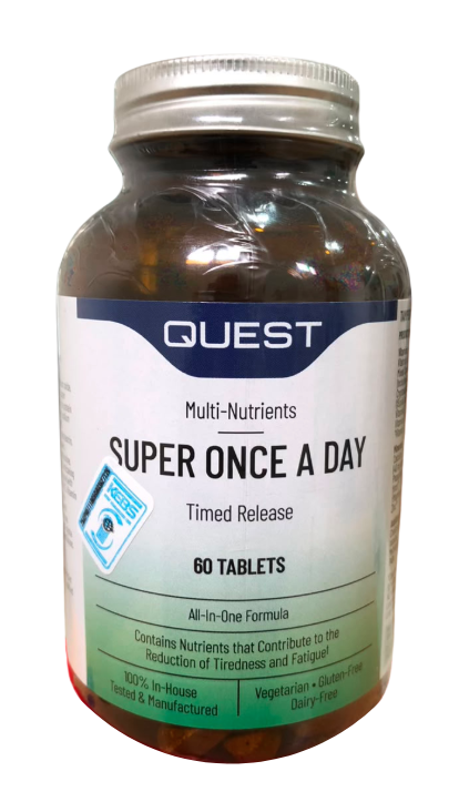 Quest Super Once A Day Multi Vitamins Time Released 60's