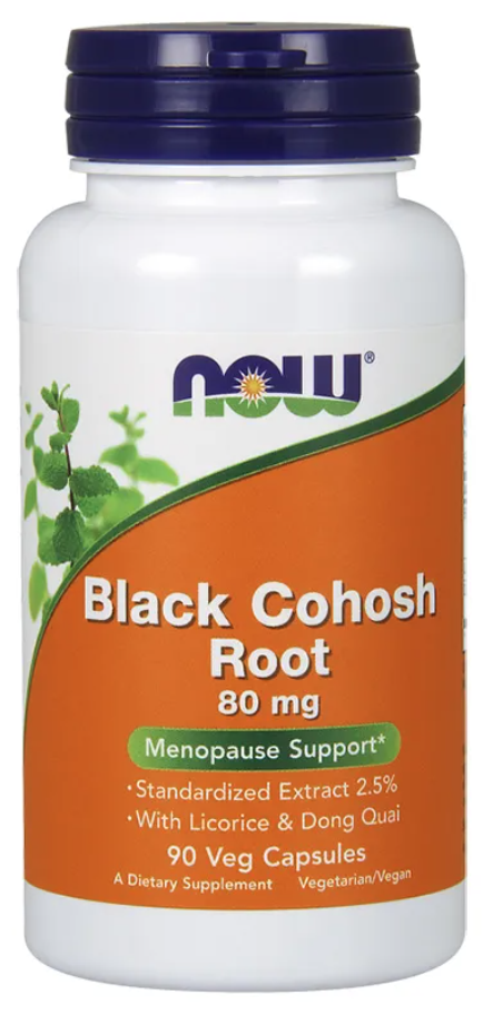 NOW Black Cohosh Root 80mg Capsules 90’s