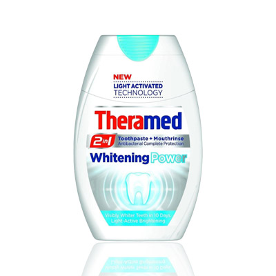 Theramed 2in1 Gel Toothpaste & Mouthwash Whitening Power 75ml | Pharmily